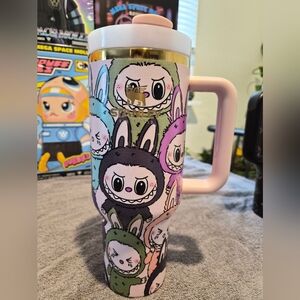 Stanley Tumbler with Colorful Character Design Labubu